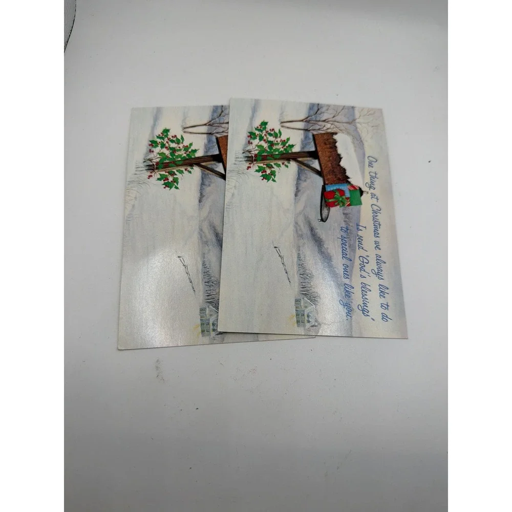 Vintage Christmas Postcard Lot Santa Claus Reindeer Teddy Bear DaySpring Unused
